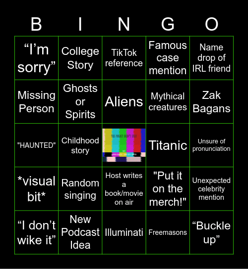 This Podcast Doesn't Exist Bingo Card