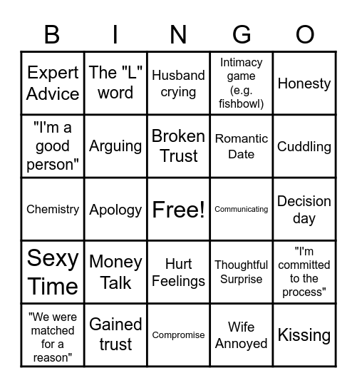 MOLLY'S MAFS BINGO Card