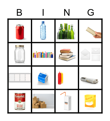 Recycle Bingo! Bingo Card