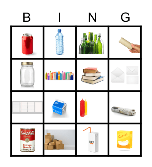 Recycle Bingo! Bingo Card