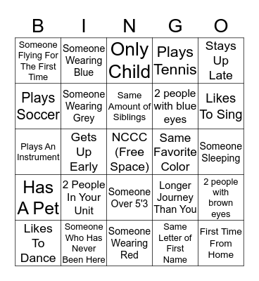 FEMA Corps Bingo Card