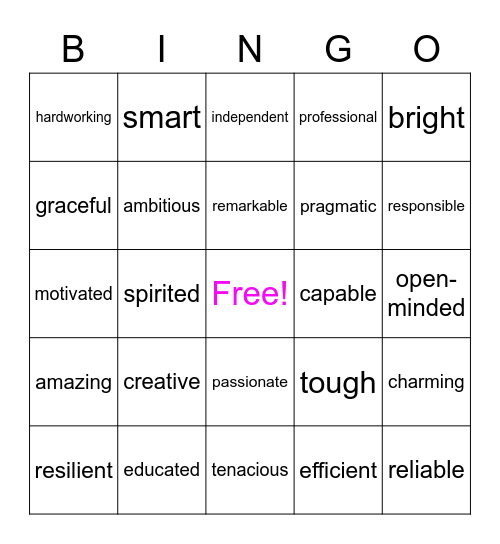 ROX BINGO Card