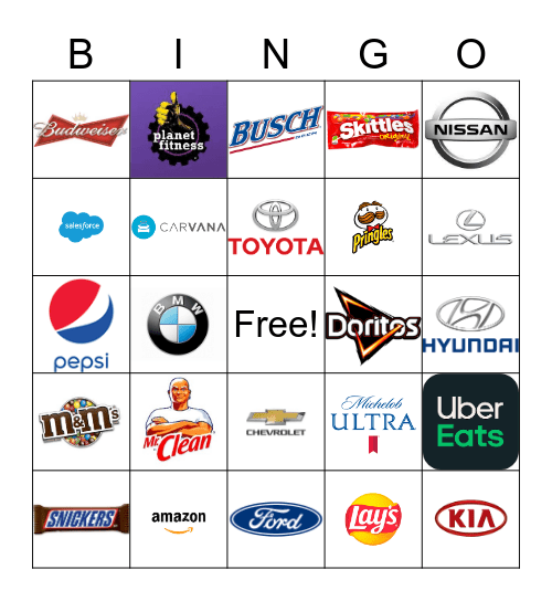 SUPER BOWL BINGO Card