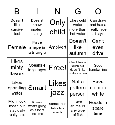 How Much Do You Have In Common With Mira? Bingo Card