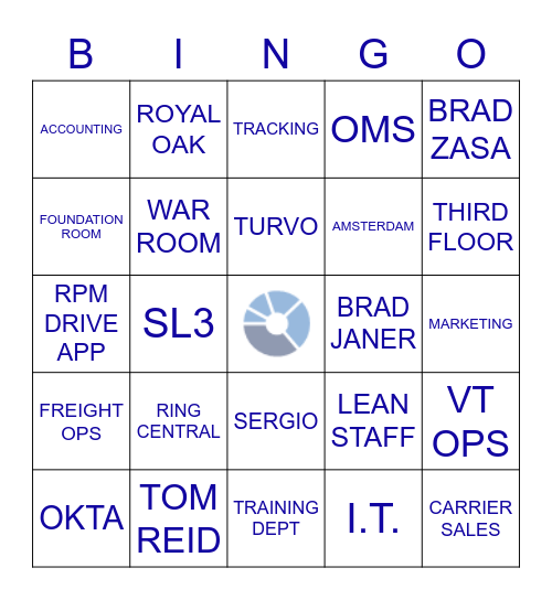 RPM Bingo Card