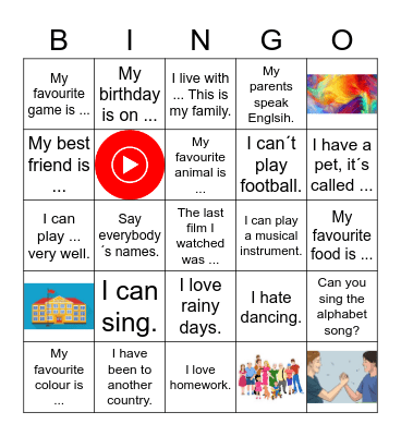 Who are you? Bingo Card