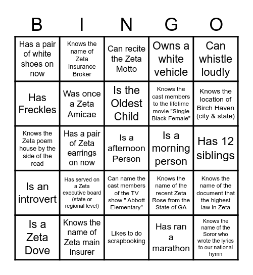 FINER Bingo Card