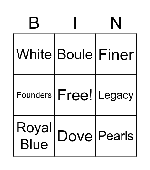 FINER Bingo Card