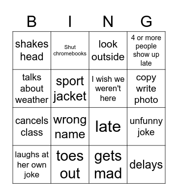 Hestn bingo Card