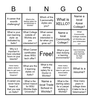 XELLO BINGO Card