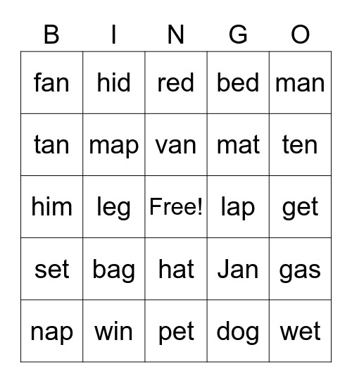 AAR Review Bingo Card