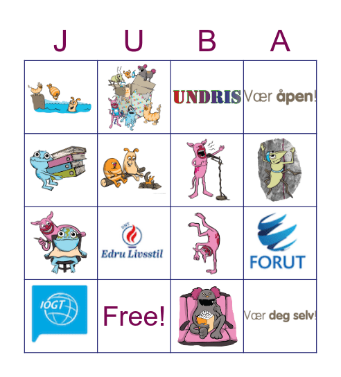 Undris Bingo Card