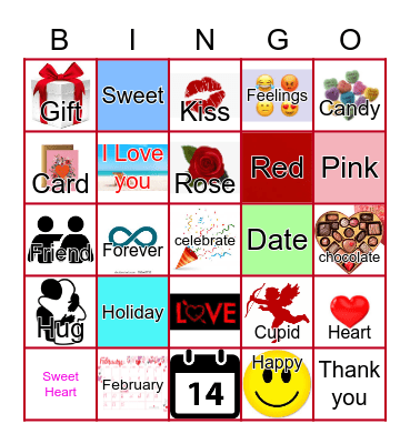 ASL Valentine Bingo Card