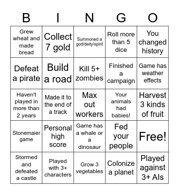 SoloCON BINGO Card