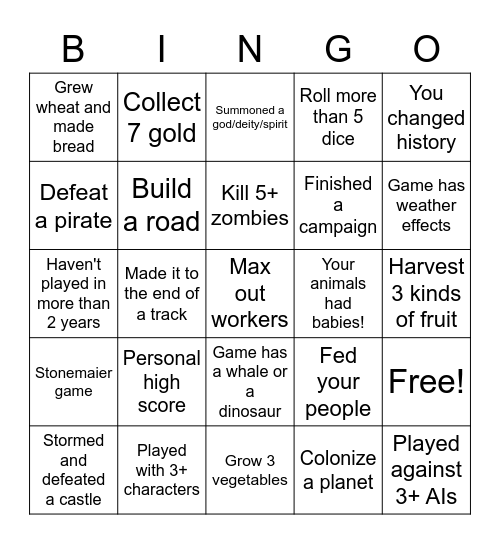 SoloCON BINGO Card