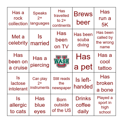 Trivia Night Bingo! Bingo Card