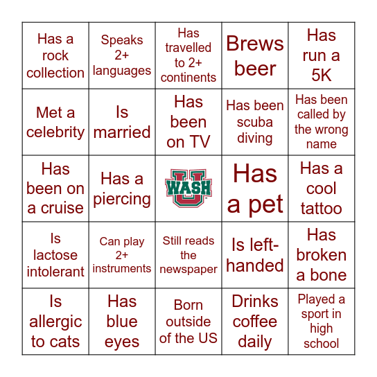 Trivia Night Bingo! Bingo Card