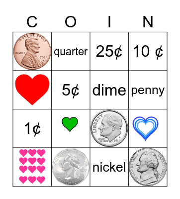 Valentine's Day Bingo Card