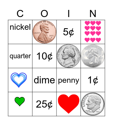 Valentine's Day Bingo Card