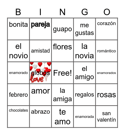 Amistades Bingo Online