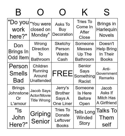 Books Galore Bingo! Bingo Card