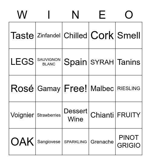 Name: Bingo Card