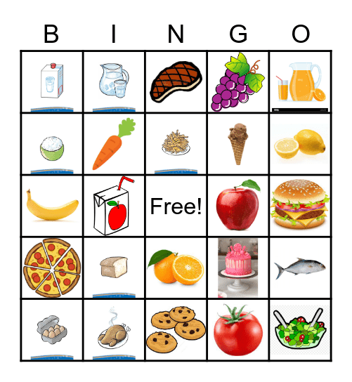 Unit 6 - Dinner Time Bingo Card