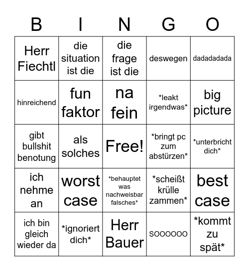 URBI BINGO V2 Bingo Card