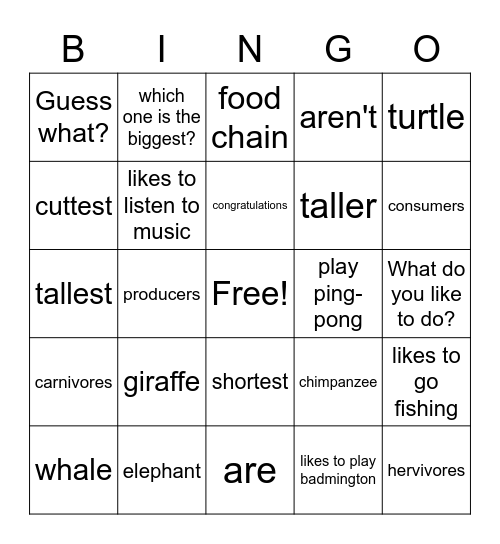 Blue1 Review Bingo Card