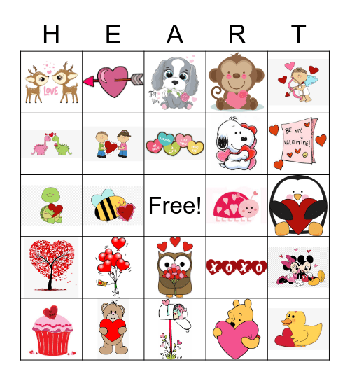 Valentine's Day Bingo Card