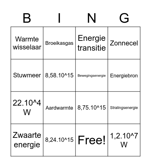 §3.1 HAVO3 Bingo Card