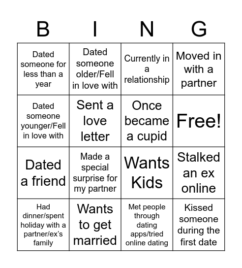 Tash Bingo Card