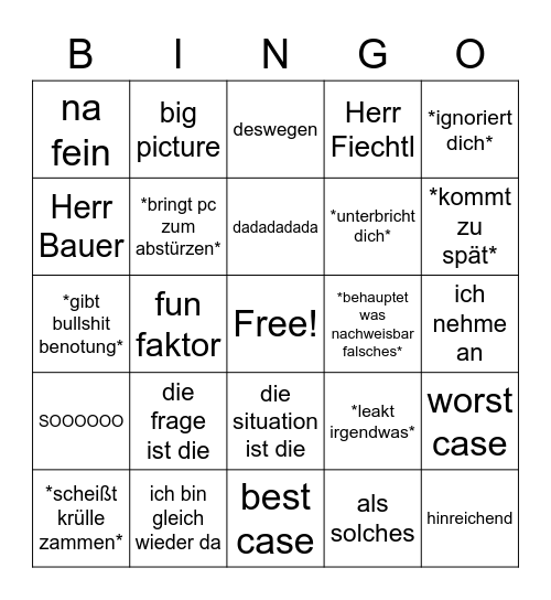 URBI BINGO V2 Bingo Card