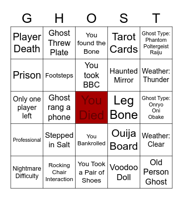 Phasbingmobia Bingo Card