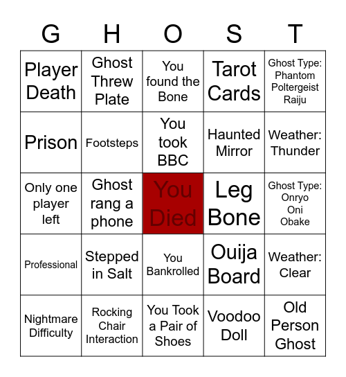 Phasbingmobia Bingo Card