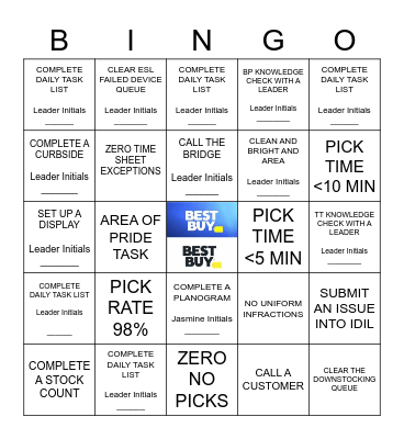 Product Flow Bingo Card