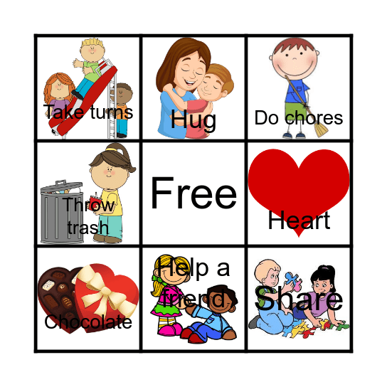 Kindness Bingo Card