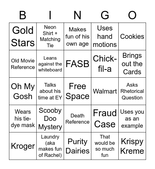 Jinnette Bingo Card