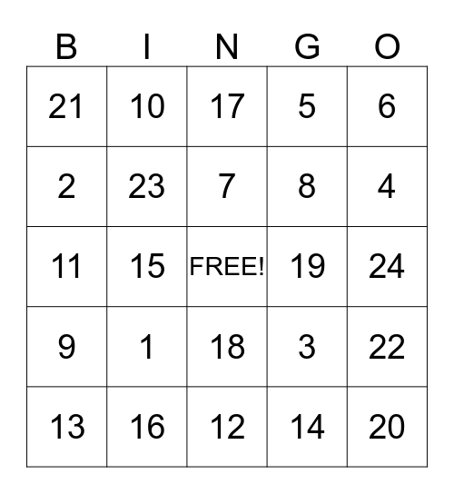 Wendy's Baby Shower Bingo Card