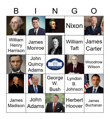 President's Day Bingo Card