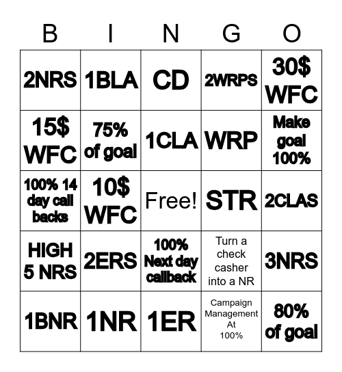 WOODFOREST BINGO ! Bingo Card