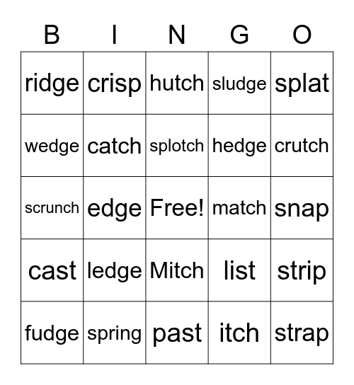 4th grade Bingo Card