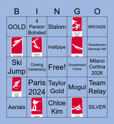 CR Olympic Bingo 02.18.22 Bingo Card