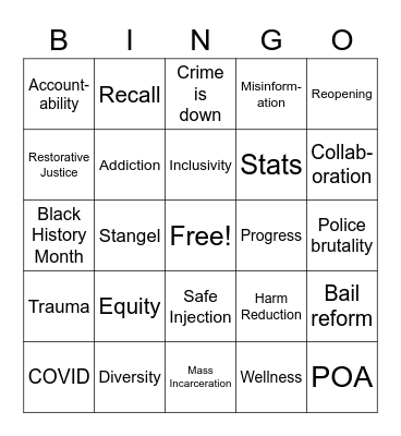 State of the Office" Bingo Card