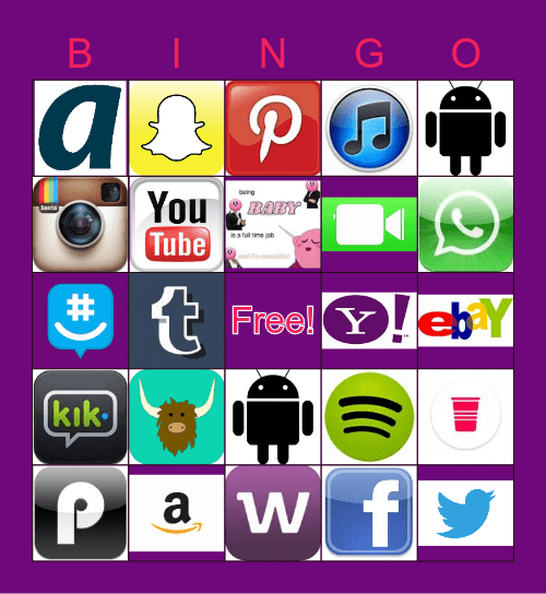 Media Logo Bingo Card