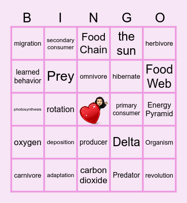 Valentine's Day Bingo Card