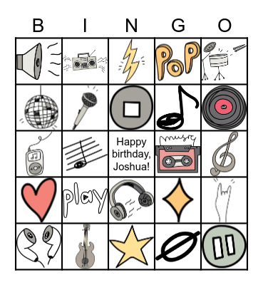 birthday bingo! Bingo Card