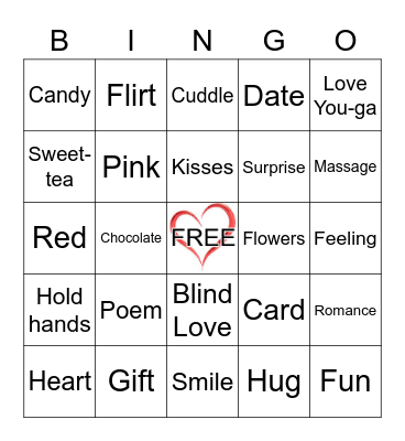 Valentine's Day Bingo Card