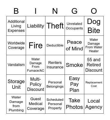 ~KFIG RENTERS BINGO~ Bingo Card