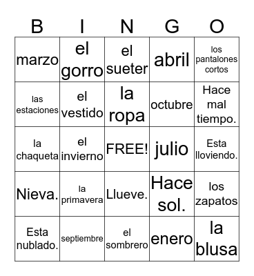 10-12 Review Bingo Card